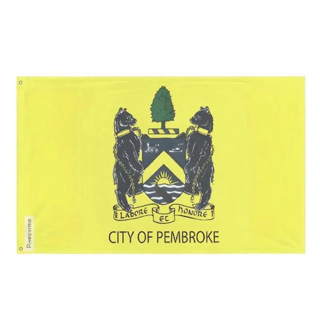 Drapeau pembroke polyester résistant œillets à gauche