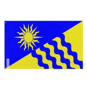 Drapeau penticton polyester résistant œillets à gauche