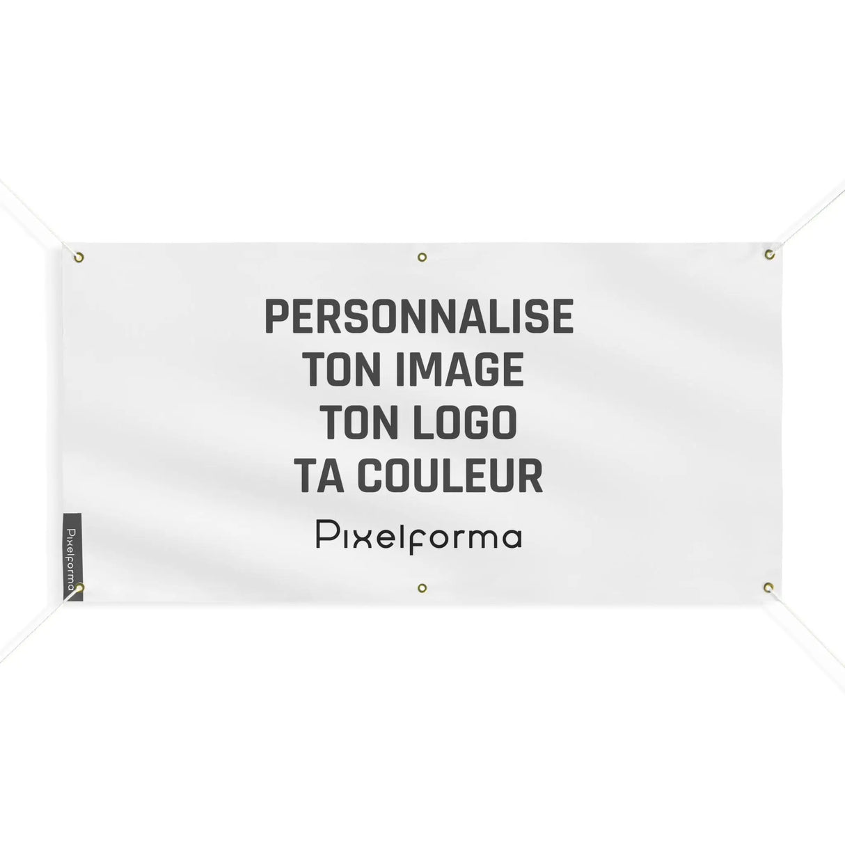 Drapeau personnalisé france polyester avec œillets renforcés