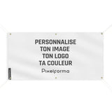 Drapeau personnalisé france polyester avec œillets renforcés