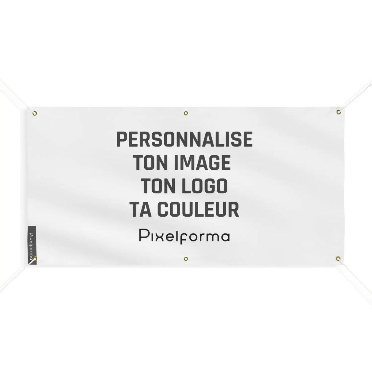 Drapeau personnaliser 6 oeillets en plusieurs tailles (m) - pixelforma