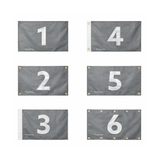 Drapeau poitou-charentes polyester résistant œillets à gauche