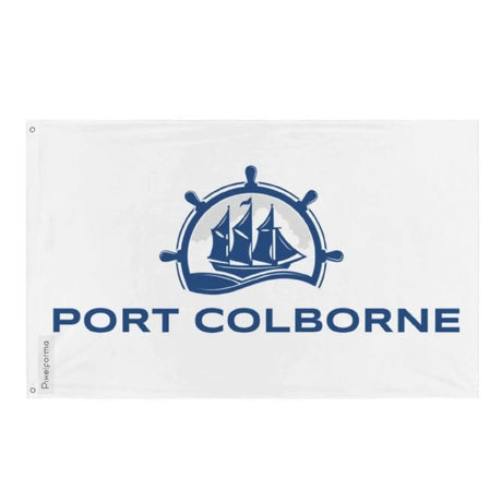 Drapeau port colborne plusieurs tailles en polyester - pixelforma