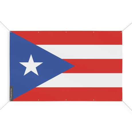 Drapeau porto rico 10 oeillets en plusieurs tailles (s) - pixelforma