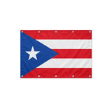 Drapeau de Porto Rico format S en polyester avec dix œillets