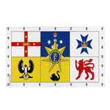 Drapeau monarchie australienne polyester œillets à gauche