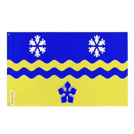 Drapeau prince george polyester résistant œillets à gauche