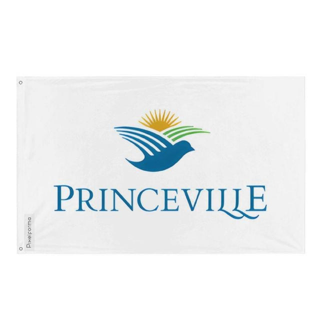 Drapeau Princeville en plusieurs tailles 100 % polyester Imprimer avec Double ourlet - Pixelforma