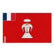 Drapeau protectorat français laos polyester œillets à gauche