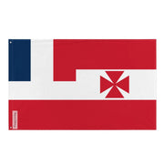 Drapeau protectorat français rimatara polyester œillets gauche