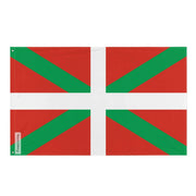 Drapeau pyrénées-atlantiques ouest polyester œillets gauche