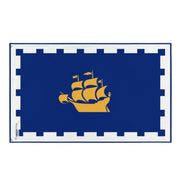 Drapeau québec polyester résistant œillets à gauche