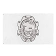 Drapeau rafaela polyester résistant œillets à gauche