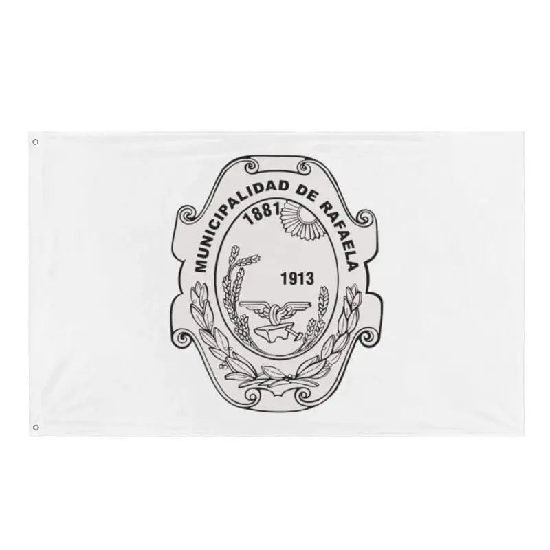 Drapeau rafaela polyester résistant œillets à gauche