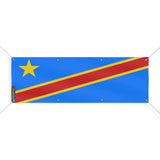 Drapeau république démocratique polyester résistant intempéries
