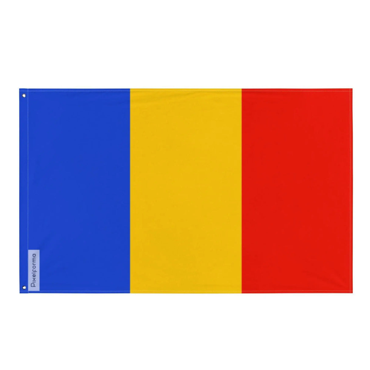 Drapeau république parthénopéenne polyester œillets à gauche
