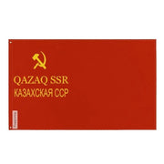 Drapeau république socialiste soviétique kazakhe polyester