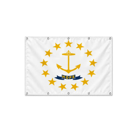 Drapeau Rhode Island format S en polyester avec dix œillets
