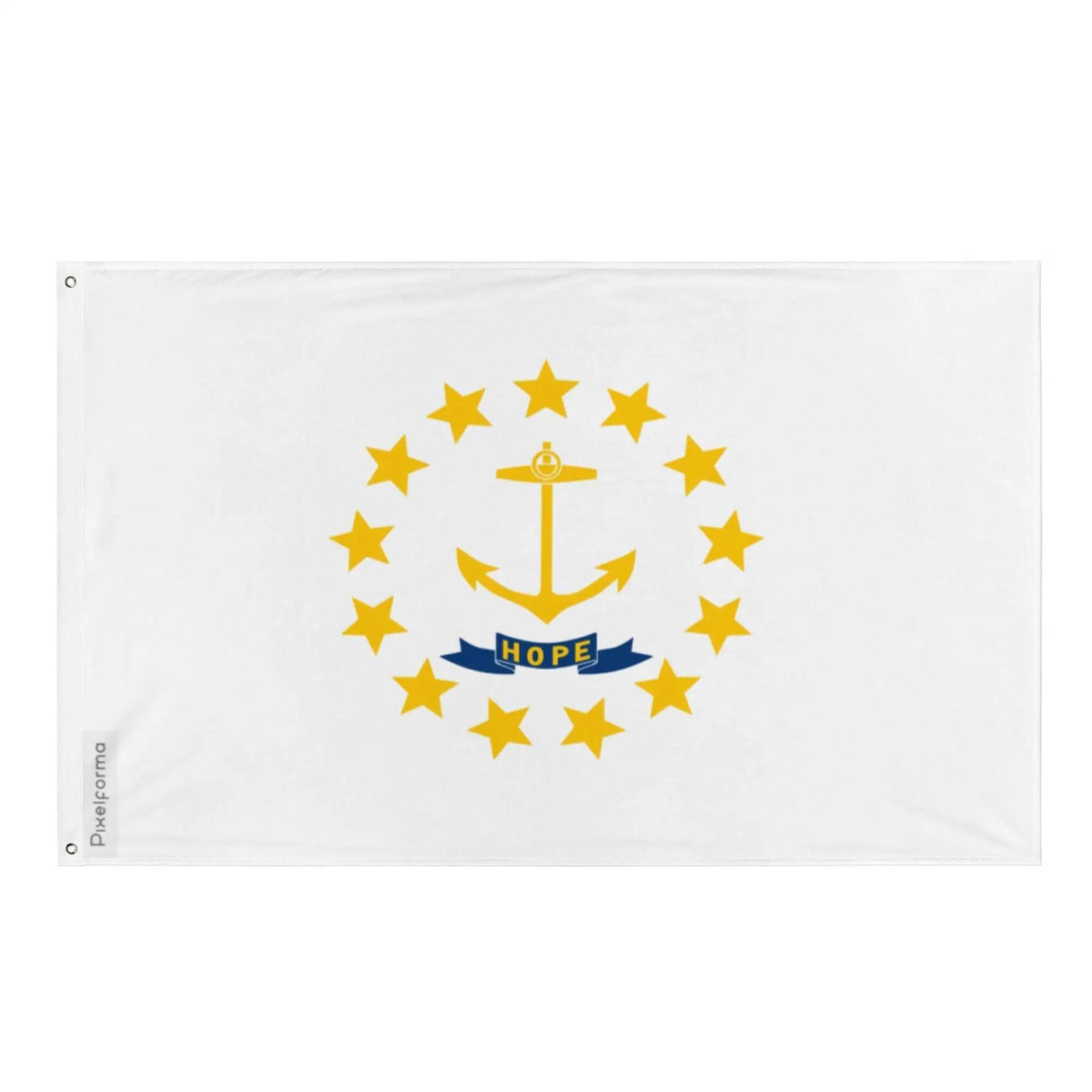 Drapeau rhode island polyester résistant avec œillets à gauche