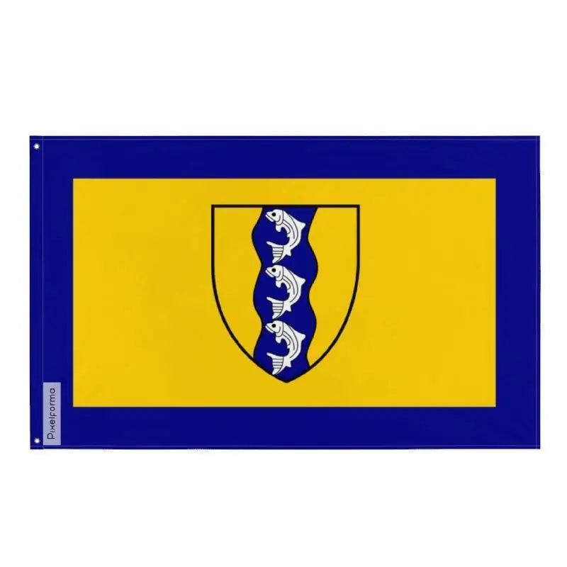 Drapeau richmond polyester résistant avec œillets à gauche