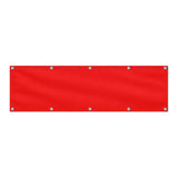 Drapeau Rouge grand format XL en polyester avec dix œillets
