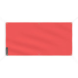Drapeau rouge clair france polyester résistant 6 œillets