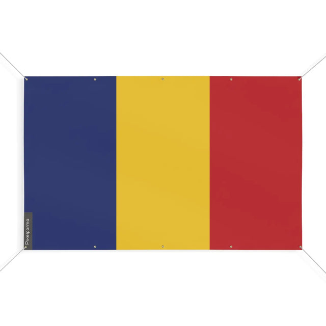 Drapeau roumanie 10 oeillets en plusieurs tailles (s) - pixelforma