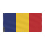 Drapeau roumanie polyester résistant aux intempéries