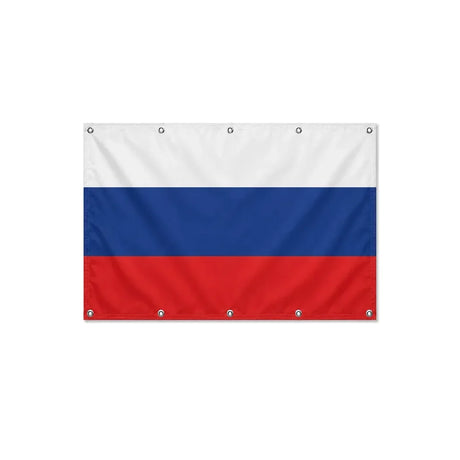 Drapeau de la Russie format S en polyester avec dix œillets