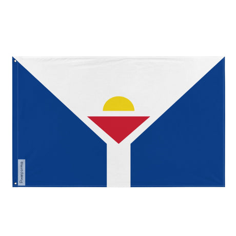 St. Maarten Flag in Multiple Sizes 100% Polyester Print with Double Hem - Pixelforma