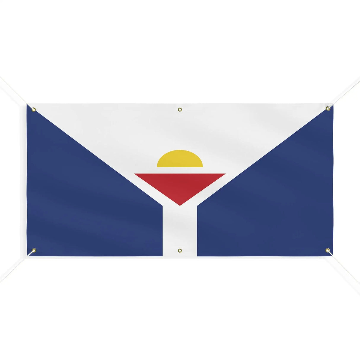 Drapeau saint-martin polyester résistant aux intempéries