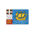Drapeau de Saint-Pierre-et-Miquelon format S en polyester avec dix œillets