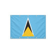 Drapeau de Sainte-Lucie format S en polyester avec dix œillets