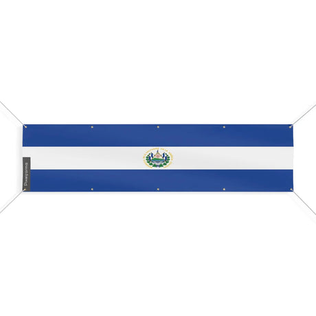 Drapeau salvador polyester résistant avec œillets renforcés