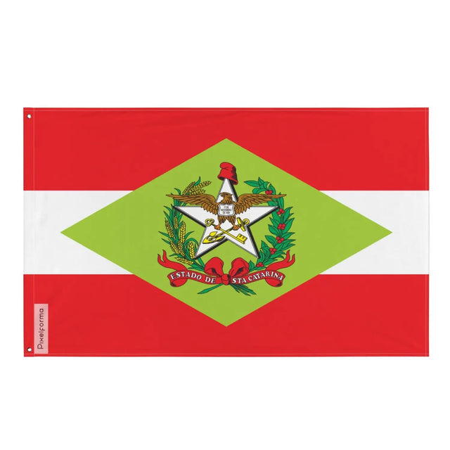 Drapeau santa catarina plusieurs tailles en polyester - pixelforma