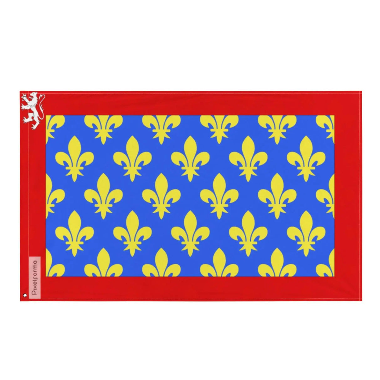 Drapeau sarthe polyester résistant avec œillets à gauche