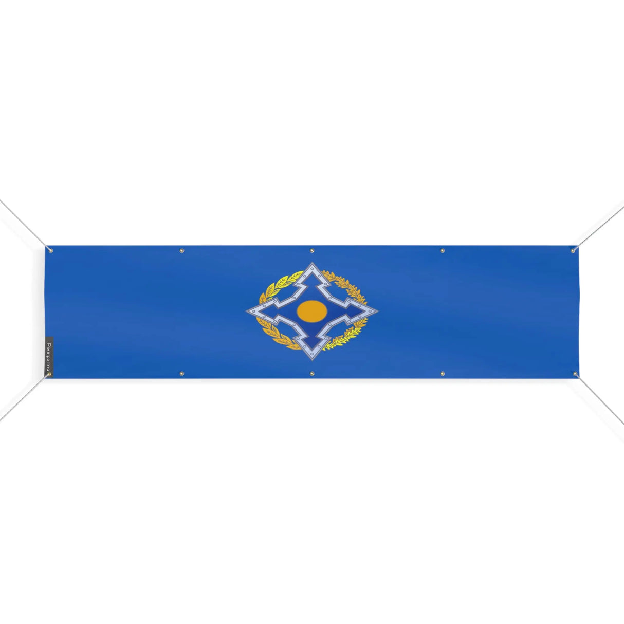 Drapeau sécurité collective polyester résistant aux intempéries