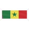 Drapeau sénégal polyester résistant œillets usage extérieur