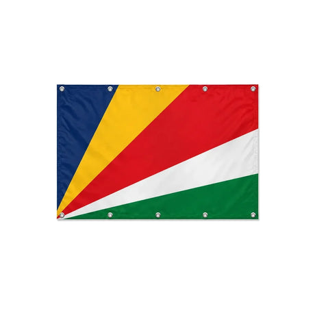 Drapeau des Seychelles format S en polyester avec dix œillets