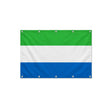 Drapeau de Sierra Leone format S en polyester avec dix œillets