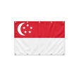 Drapeau de Singapour format S en polyester avec dix œillets