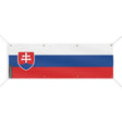 Drapeau slovaquie en polyester résistant aux intempéries