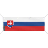 Drapeau slovaquie en polyester résistant aux intempéries