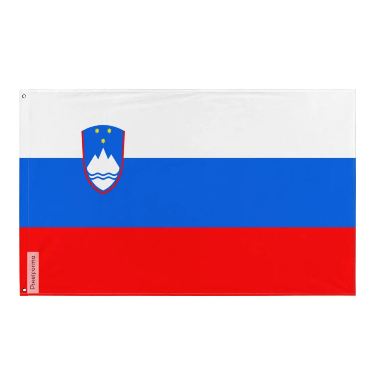 Drapeau slovénie plusieurs tailles en polyester - pixelforma