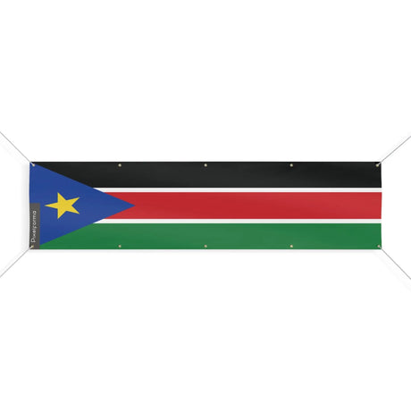 Drapeau soudan du sud polyester résistant usage extérieur