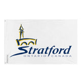 Drapeau Stratford en plusieurs tailles 100 % polyester Imprimer avec Double ourlet - Pixelforma