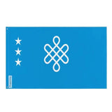 Drapeau supposé khanat kazakh polyester œillets à gauche