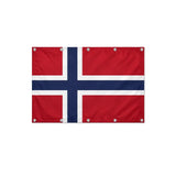 Drapeau Svalbard et Jan Mayen format S en polyester avec dix œillets