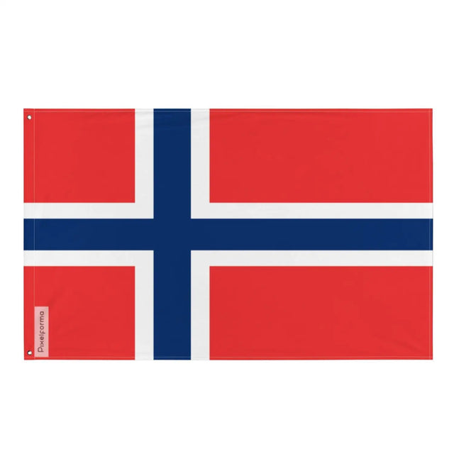 Drapeau svalbard et jan mayen plusieurs tailles en polyester - pixelforma