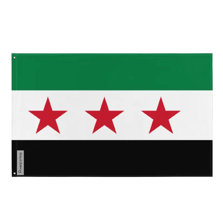 Drapeau syrie polyester avec œillets à gauche durable